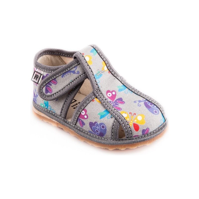 Papučky RAK Šedý Motýl s pamäťovou stielkou 46771039