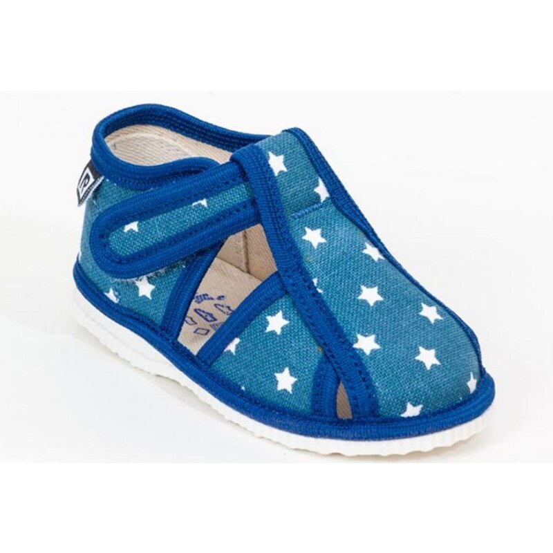 Papučky RAK modrá hviezda - suchý zips 46771255