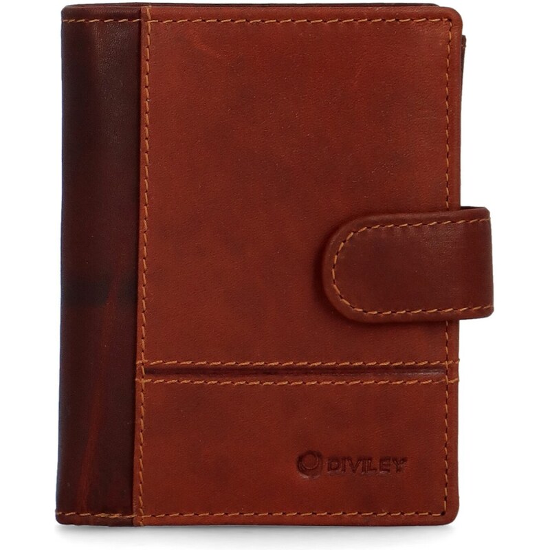 Pánska kožená peňaženka koňaková - Diviley Servall koňak 48936921