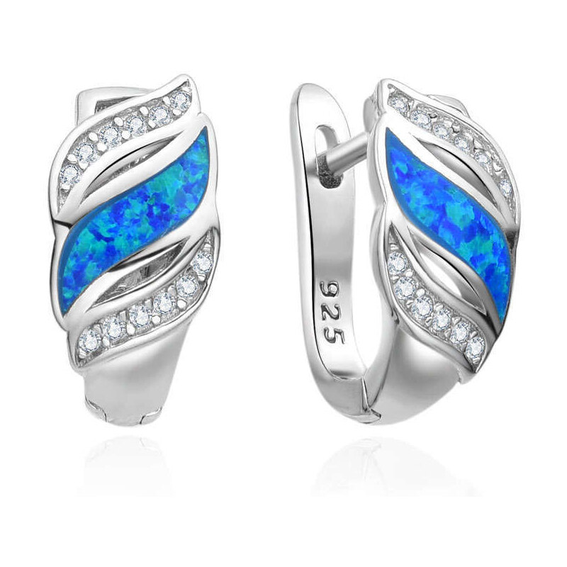 Olivie Strieborné náušnice OPÁL 8314 48961334