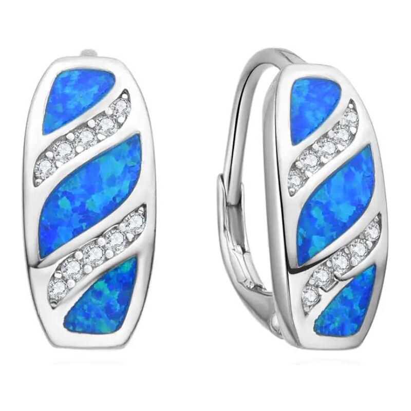 Olivie Strieborné náušnice OPÁL 8315 48961335