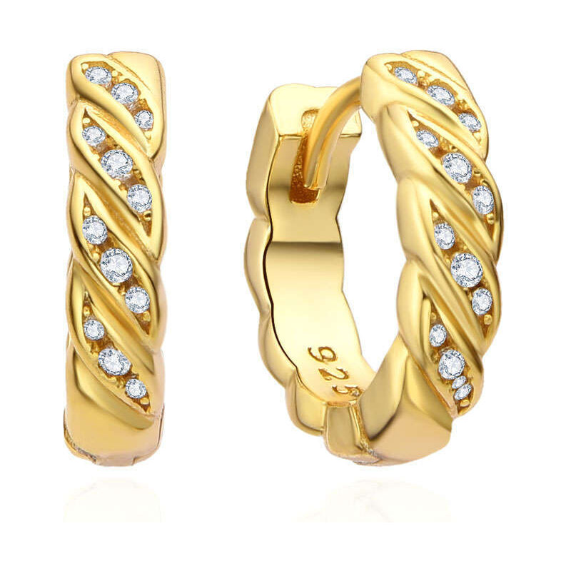 Olivie Strieborné náušnice KRUHY GOLD 8313 48961333