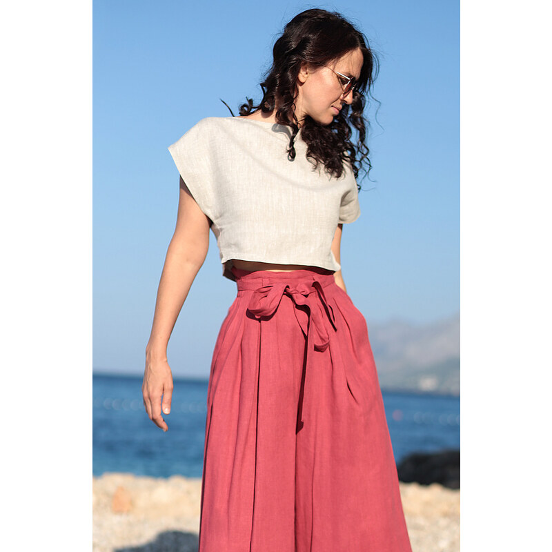 Autorské triko Lotika zo 100% lanu 49880348