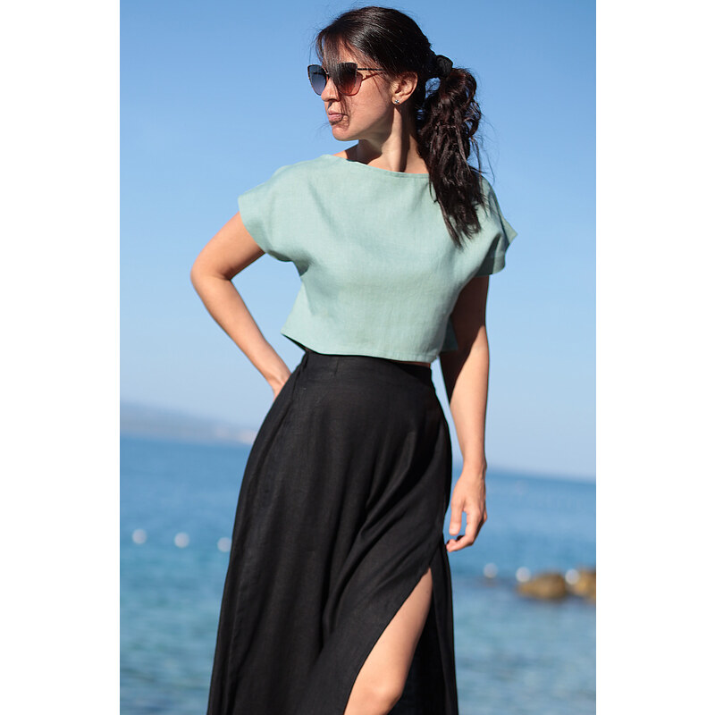 Autorské triko Lotika zo 100% lanu 49880349