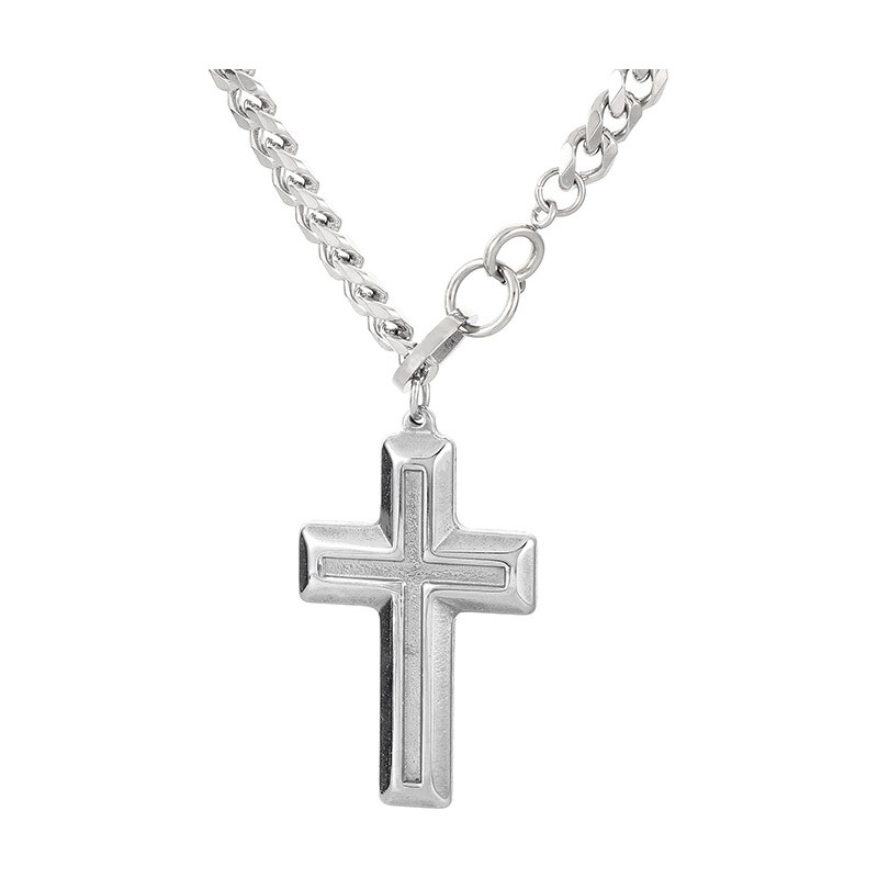 Royal Fashion pánsky náhrdelník Kríž KN238619-Z 54217240