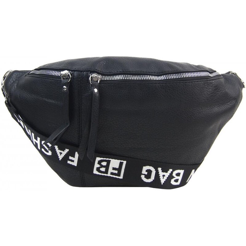 Fashion & CO Väčšia dámska moderná ľadvinka čierna 48945048