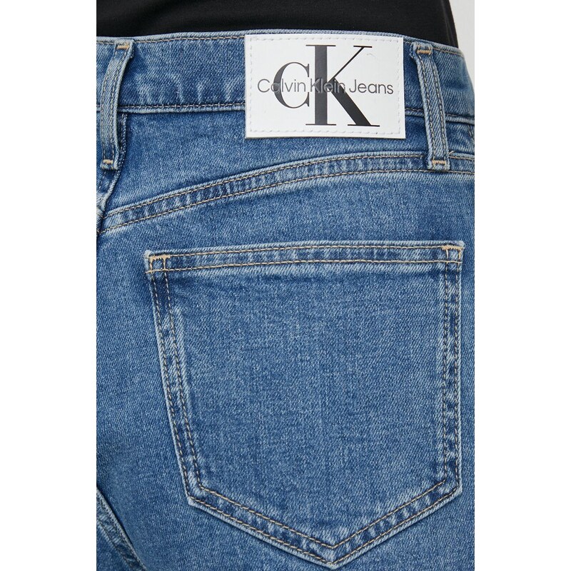 Rifle Calvin Klein Jeans dámske, vysoký pás, J20J222777