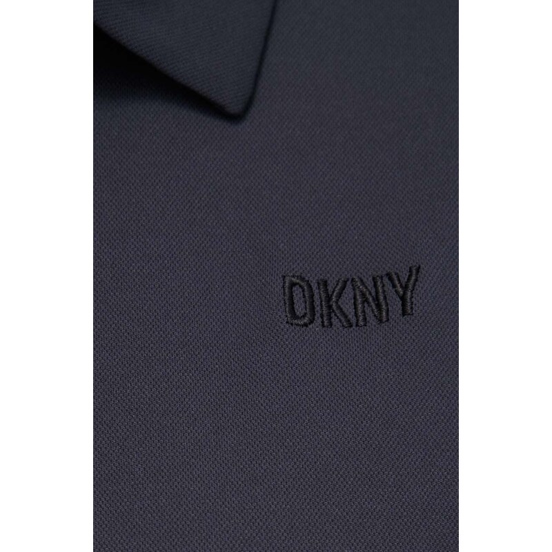 Polo tričko Dkny dámsky, čierna farba, DP3T9642