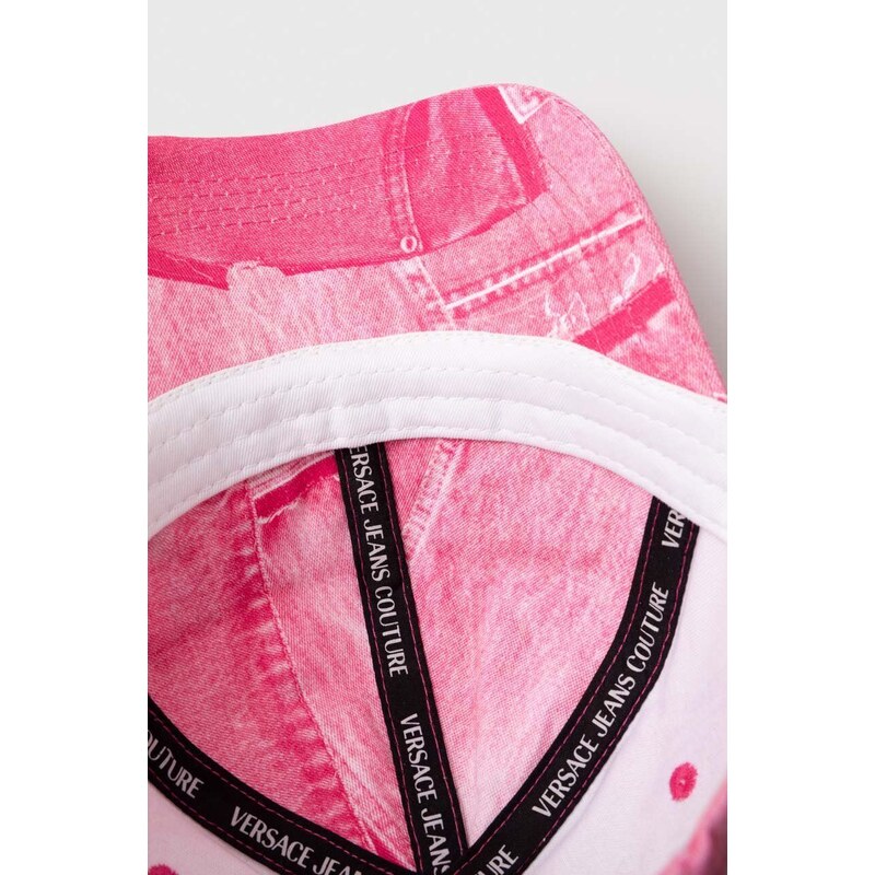 Šiltovka Versace Jeans Couture ružová farba, vzorovaná, 76HAZK18 ZG266