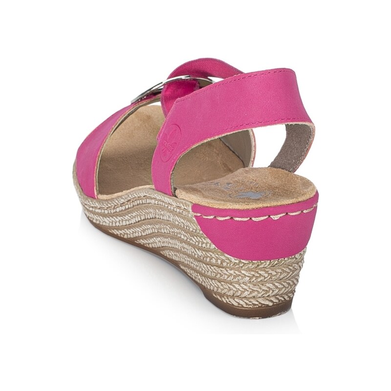 Dámske sandále RIEKER 624H6-32 ružová S4