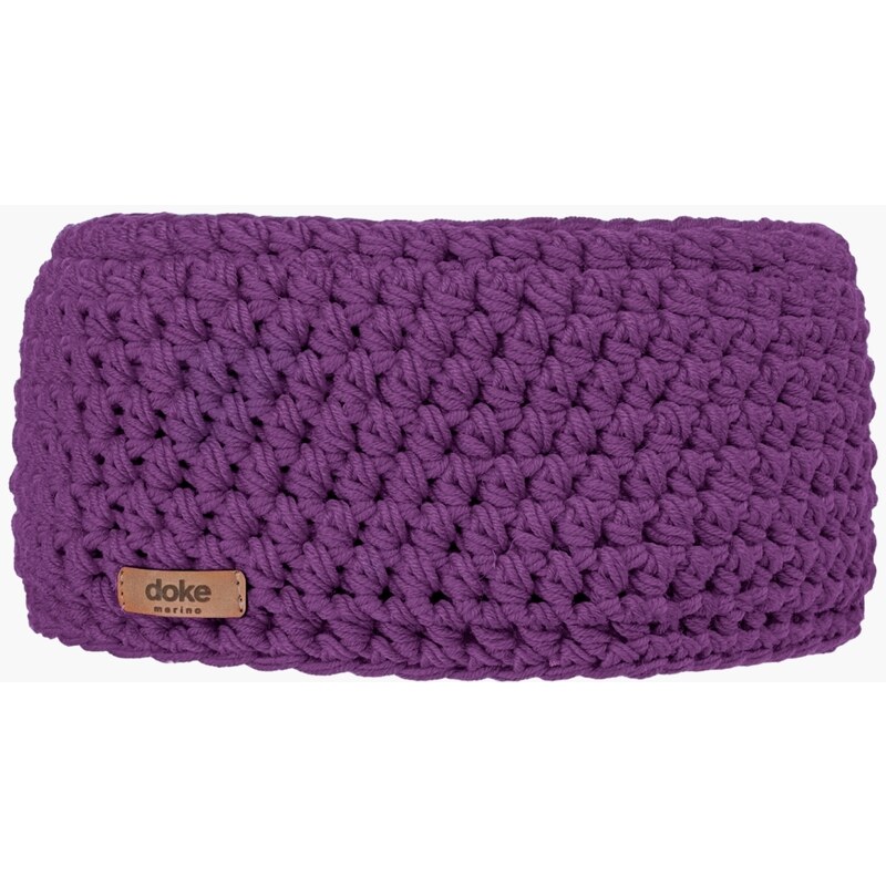 DOKE Merino háčkovaná čelenka viola 65666617