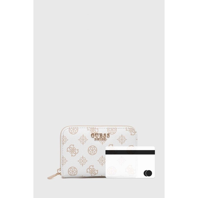 Peňaženka Guess LAUREL dámsky, biela farba, SWPG85 00400
