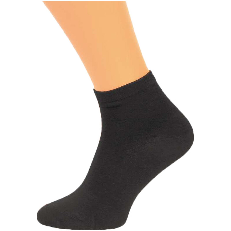 Pánske členkové ponožky Bavlna čierne 3 páry 48951210