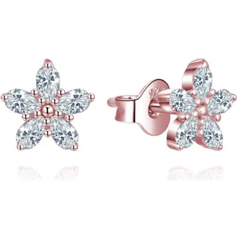 Olivie Strieborné náušnice KVIETOK ROSE 8332 62717735