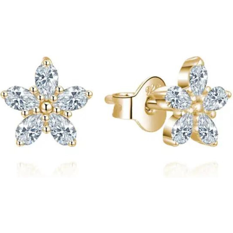 Olivie Strieborné náušnice KVIETOK GOLD 8334 62717736