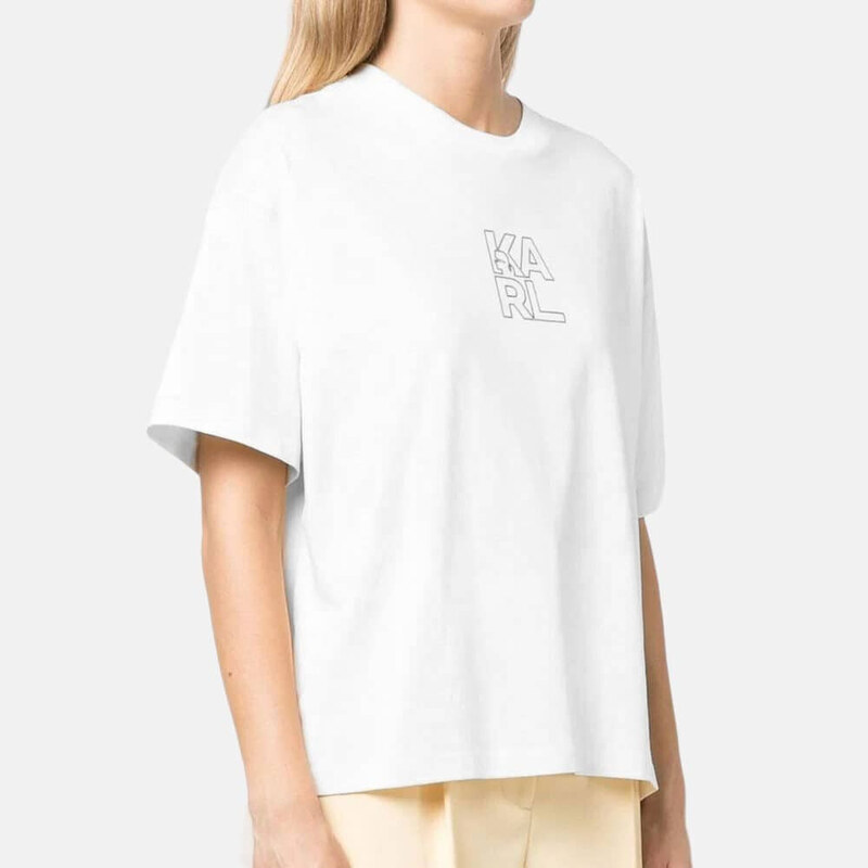 Dámské bílé triko Karl Lagerfeld 55697 48954636