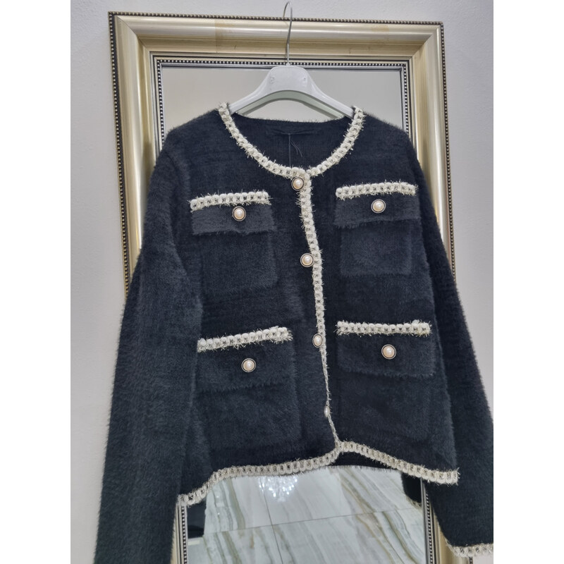 Katrins Fashion Úpletové dámske sako 48957514