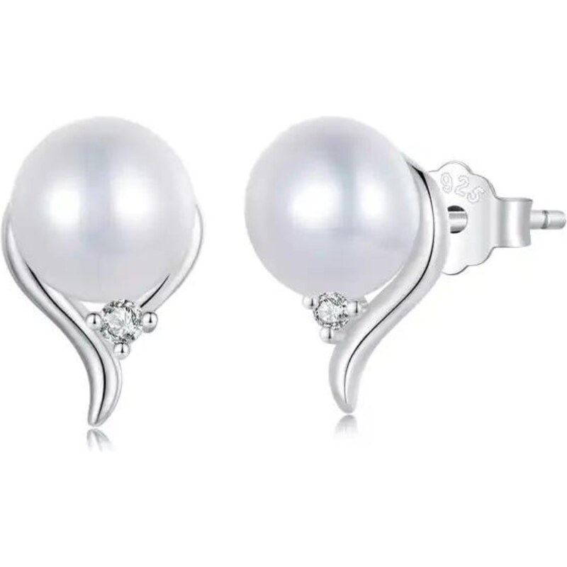 Olivie Strieborné náušnice SLADKOVODNÁ PERLA 8341 48961357