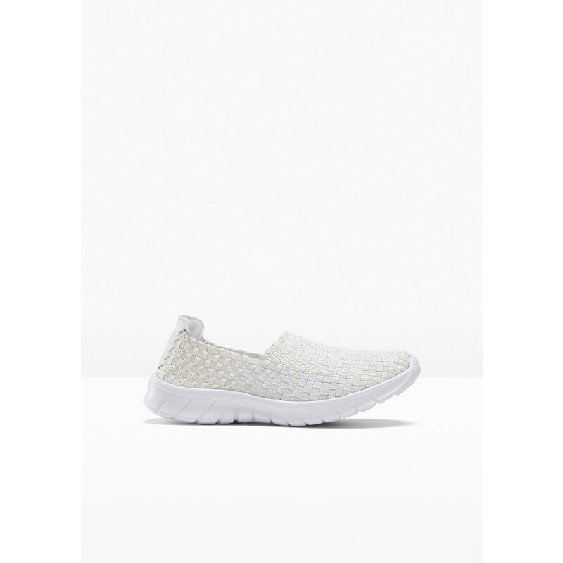 bonprix Komfortné topánky Slipper s flexibilnou podrážkou, farba biela 44733493