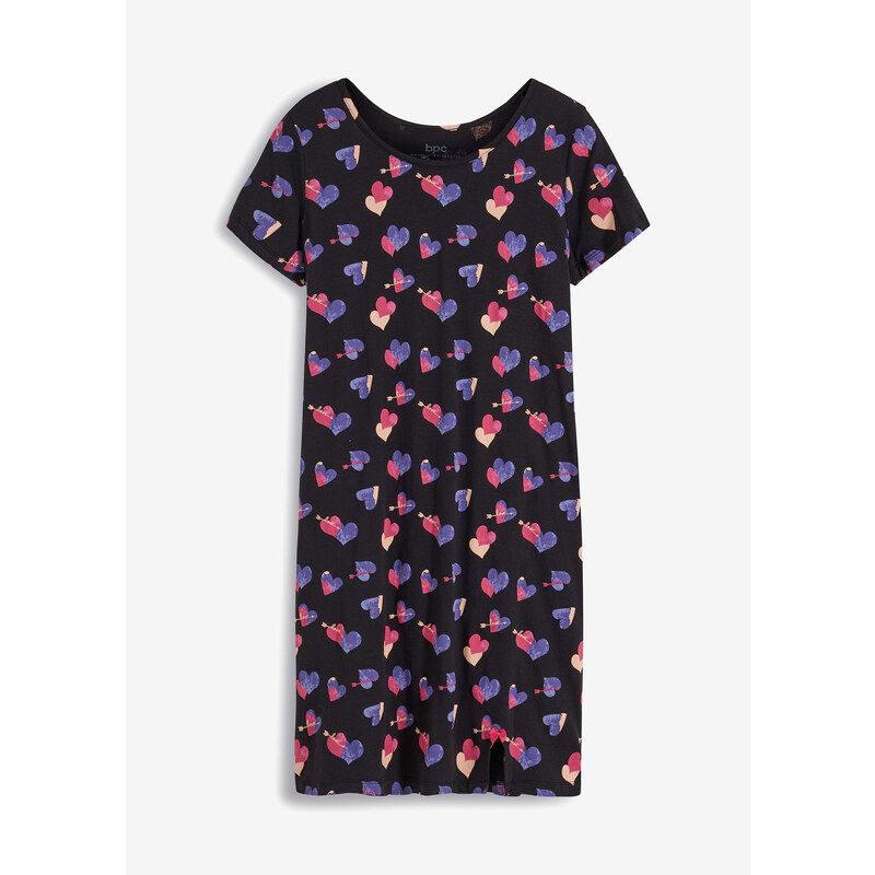 bonprix Nočná košeľa, krátka, z čistej bio bavlny, farba ružová 48958556