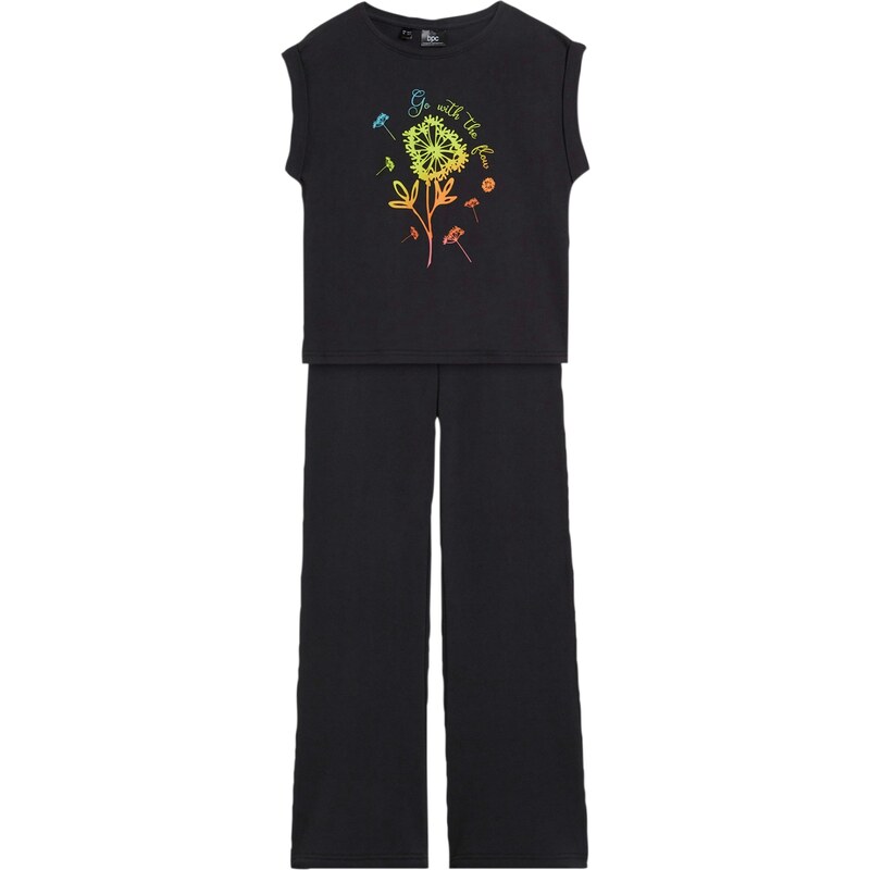 bonprix Dievčenské tričko a legíny (2-dielna sada) s bio bavlnou, 48958987