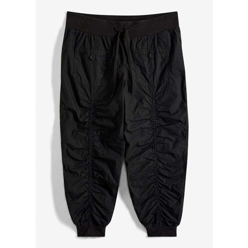 bonprix 3/4-nohavice z čistej bavlny, farba čierna 44741908