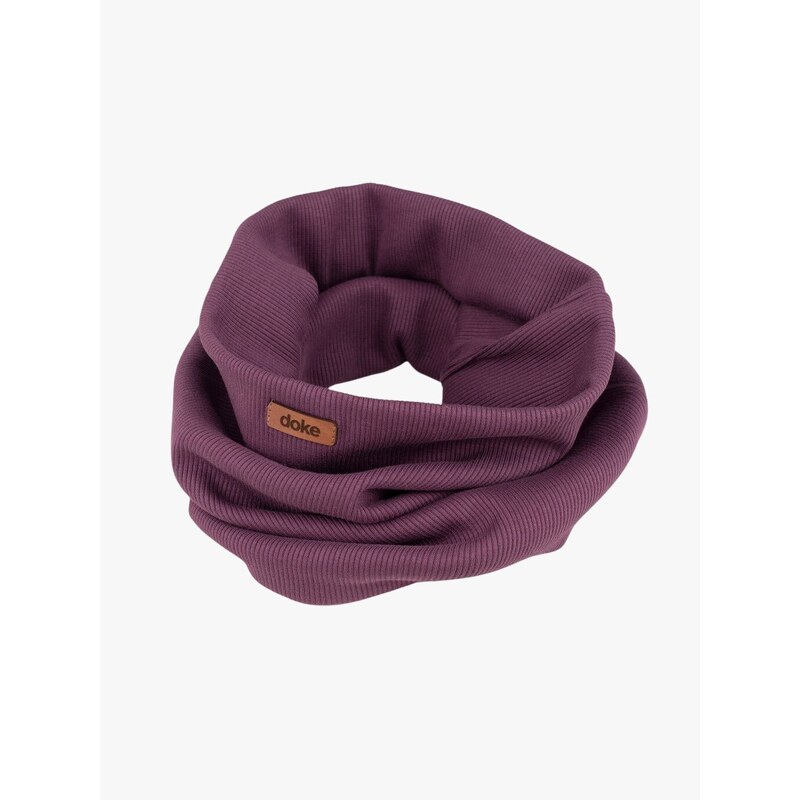 DOKE Detský nákrčník organic rib violet 65244506
