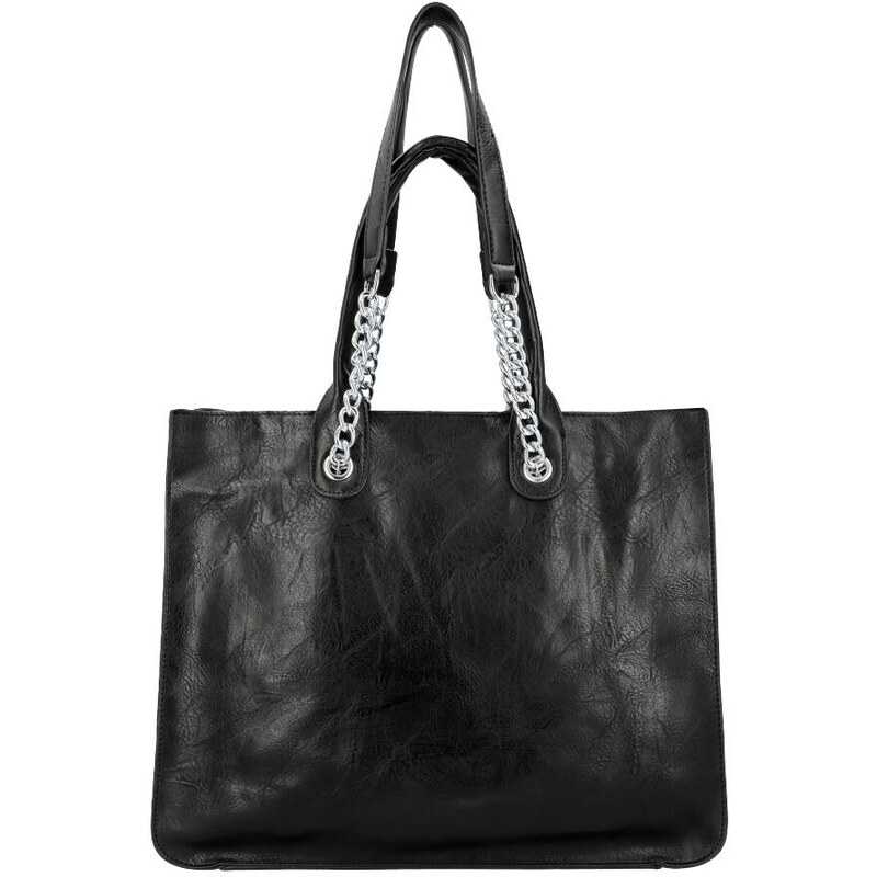 Urban Style Firenze Čierna veľká dámska kabelka do ruky aj cez rameno 48973045