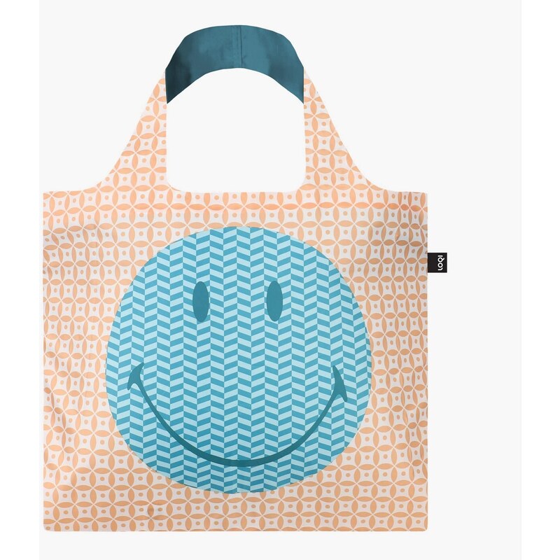 Skladacia nákupná taška LOQI SMILEY Geometric