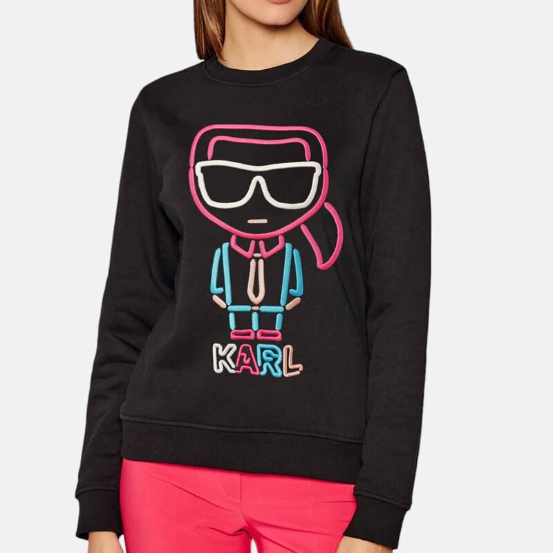 Dámská černá mikina Karl Lagerfeld Jelly Logo 55700 48973131