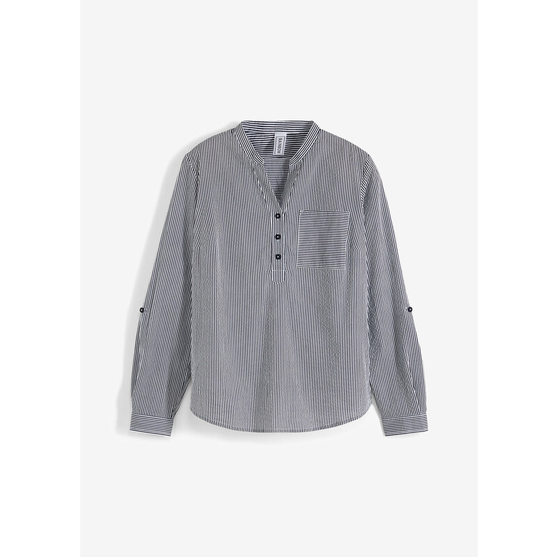 bonprix Bavlnená tunika, farba modrá 44742172