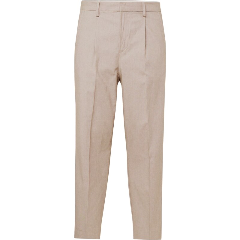 SELECTED Plisované nohavice TORINO tmavobéžová 54297242