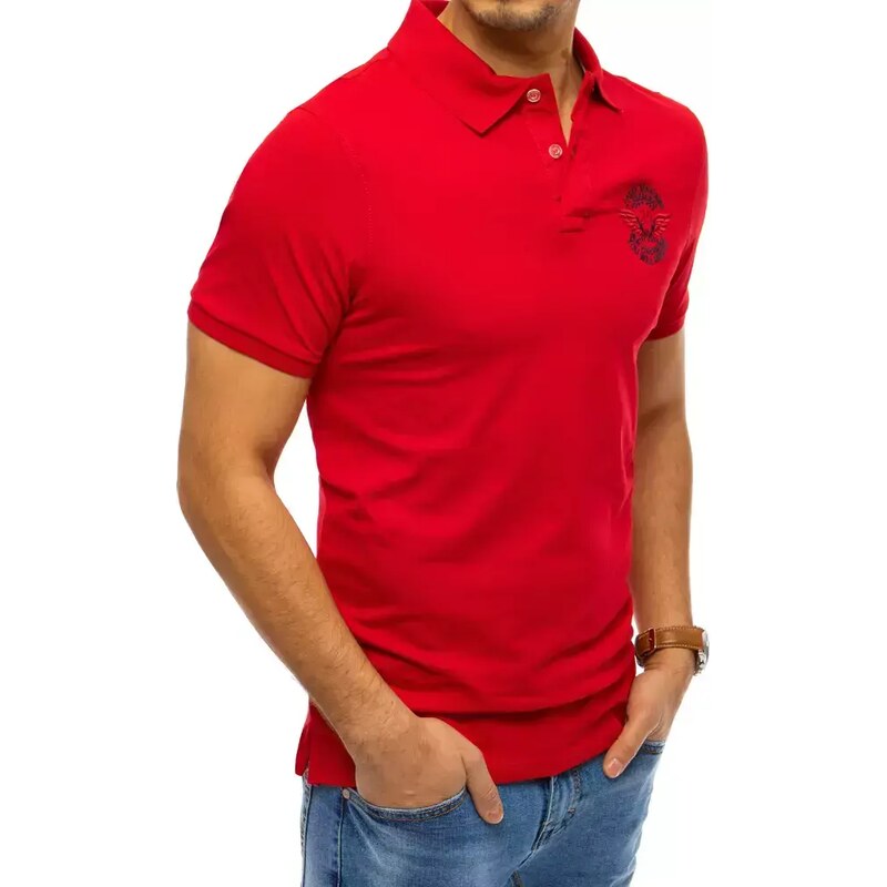 Dstreet Pekné červené POLO tričko.