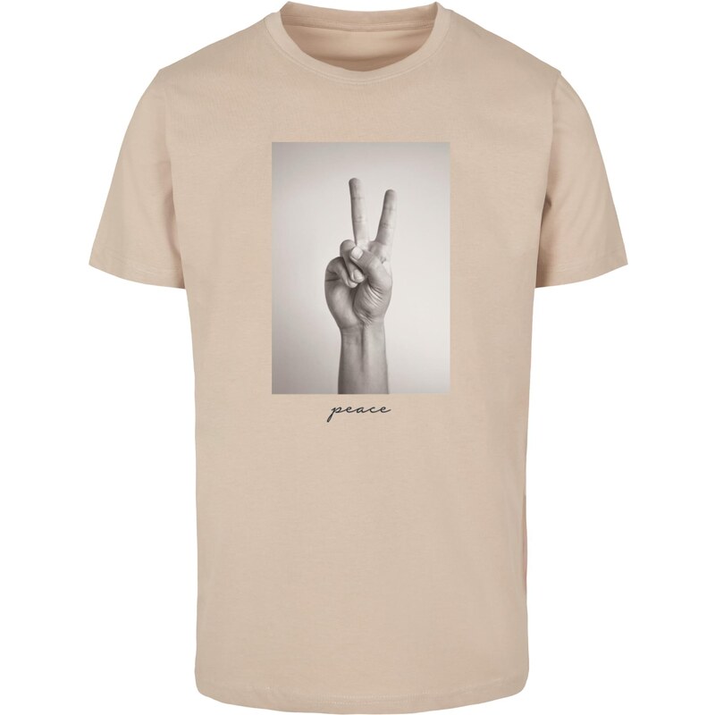Mister Tee Mens T-shirt Peace - beige 50656920