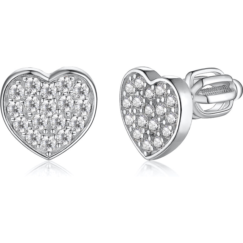 Olivie Strieborné náušnice SRDIEČKO 8348 48999304