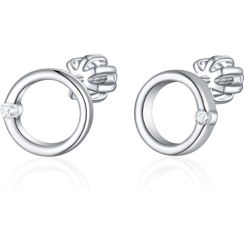 Olivie Strieborné náušnice 8mm KRUH 8350 48999306
