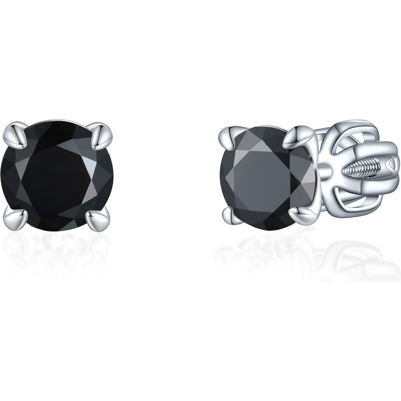 Olivie Strieborné 5mm náušnice PIPPI BLACK 8357 48999313