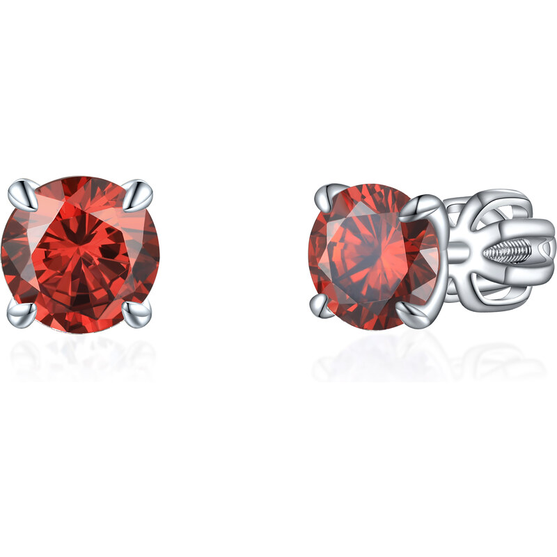 Olivie Strieborné 6mm náušnice PIPPI RED 8363 48999319