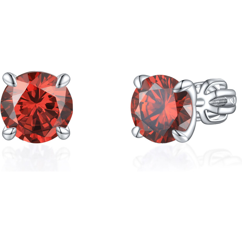 Olivie Strieborné 7mm náušnice PIPPI RED 8364 48999320