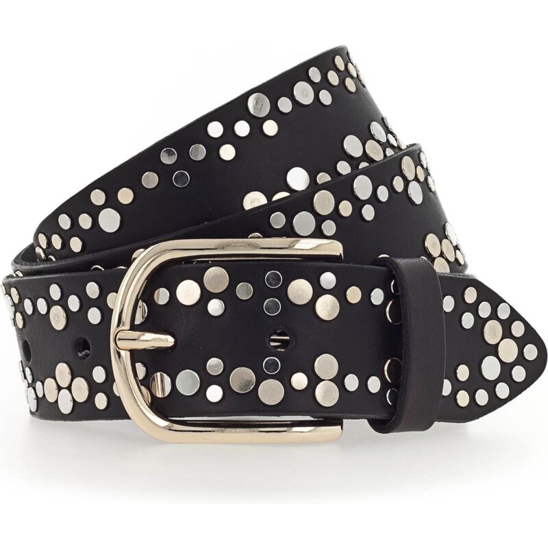 VANZETTI Opasky zlatá / čierna / strieborná 35289384