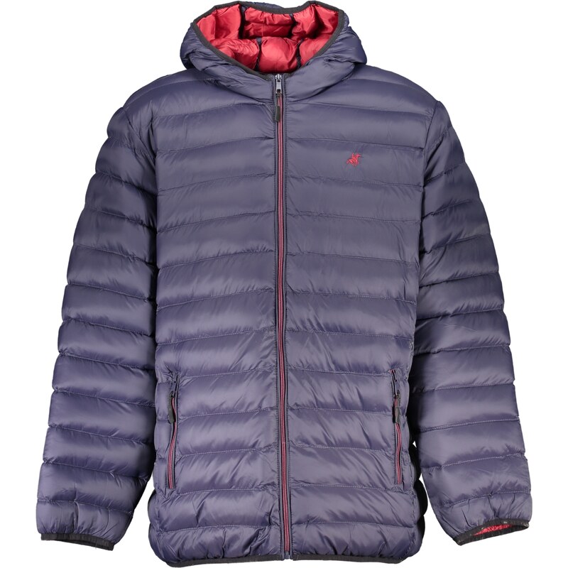 U.S. GRAND Pánska modrá prešívaná bunda s kapucňou 67356334