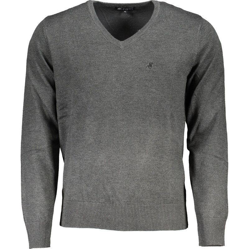 U.S. GRAND Pánsky sivý sveter US Grand Polo 64711596