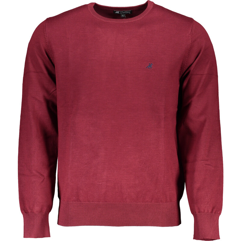 U.S. GRAND Červený pánsky sveter US Grand Polo 64710446