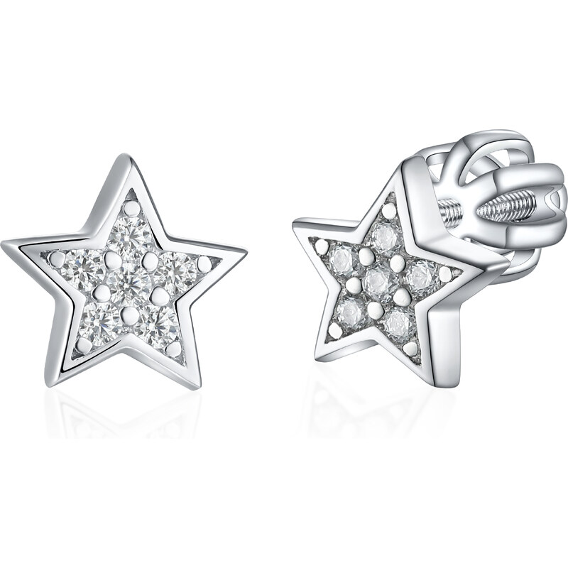 Olivie Strieborné náušnice HVIEZDIČKY 8382 49010922