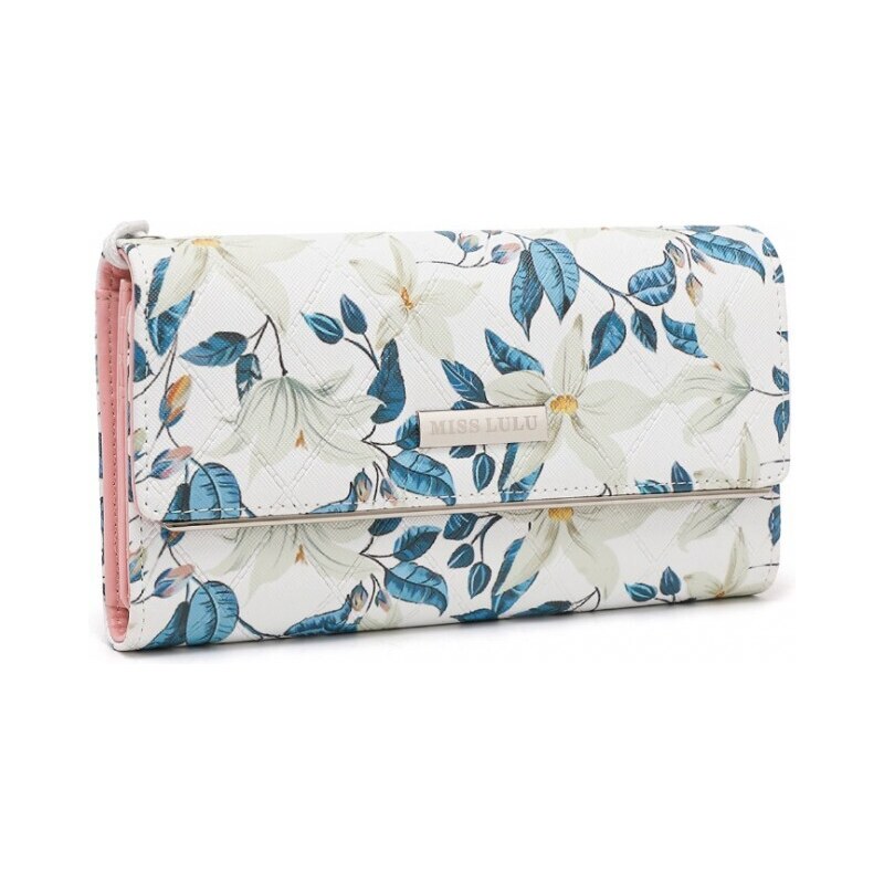 Miss Lulu Peňaženka - s kvetinovou potlačou a putkom, béžová 49009279