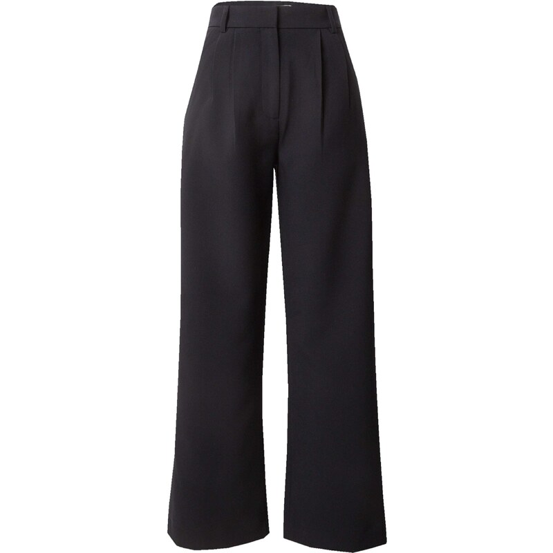 Abercrombie & Fitch Plisované nohavice čierna 66001411