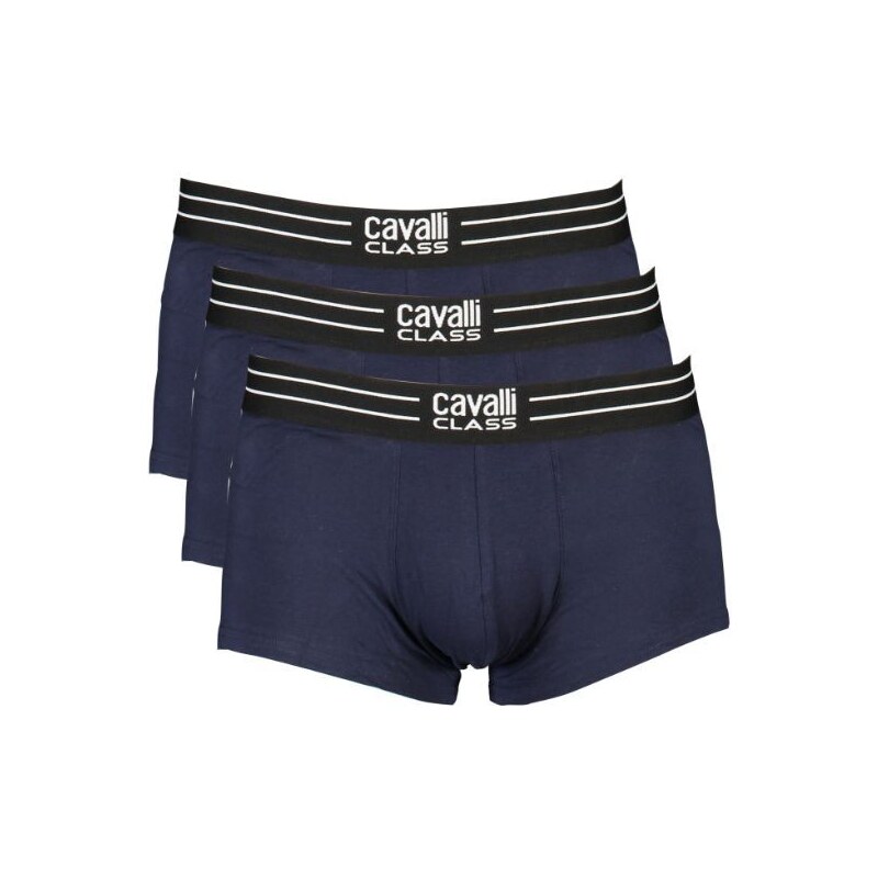 Cavalli Class Značkové Pánske Boxerky bal. 3ks modré Modrá S 49015336