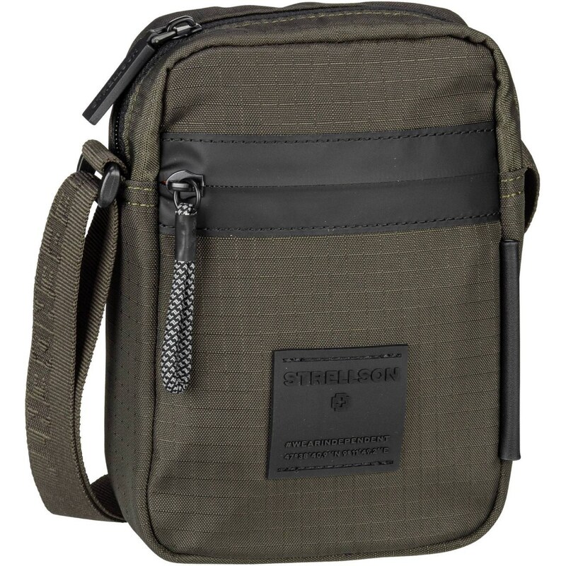 STRELLSON Taška cez rameno Northwood Clint zelená / čierna 57557372