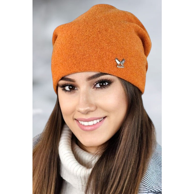 Kamea Oranžová dámska čiapka na zimu Lily, Farba oranžová 49018005