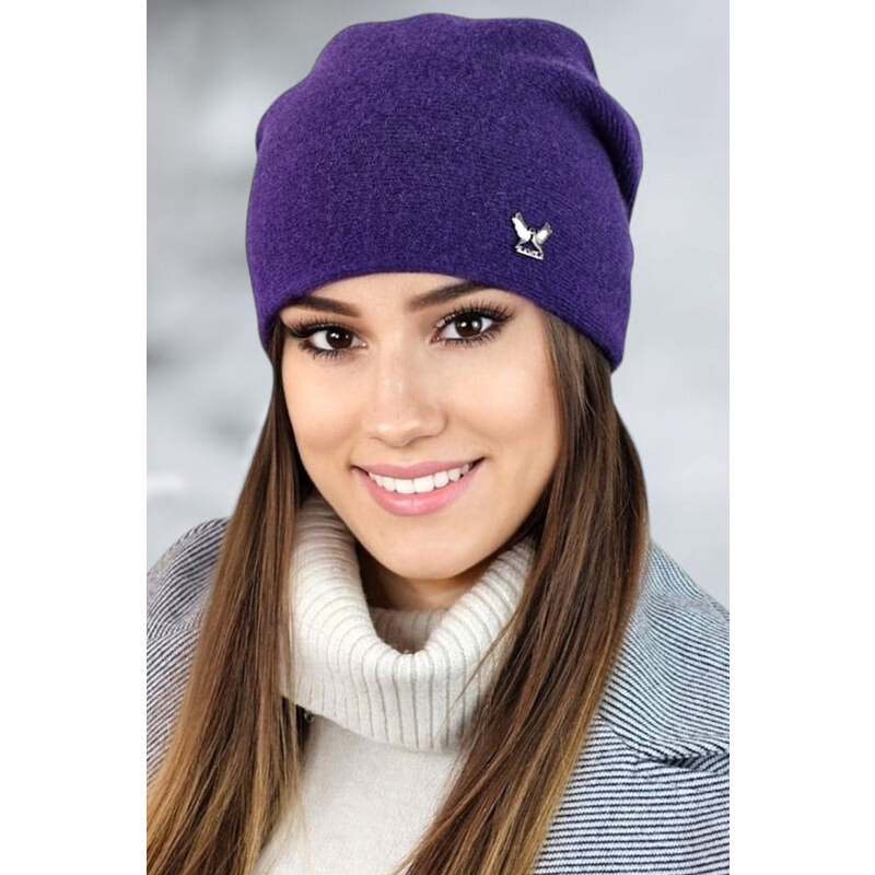 Kamea Fialová dámska čiapka na zimu Lily, Farba fialová 49017998